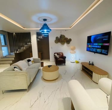 salon d'appartement meublé à louer à yaoundé bastos