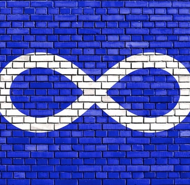 Métis infinity symbol representing Métis ancestry and heritage in Canada