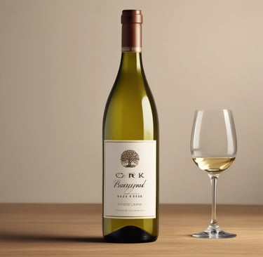 A vibrant photograph of a deep red Merlot bottle next to a glass filled with rich red wine on a wooden table.