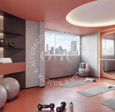 Fitness - apartamento na planta