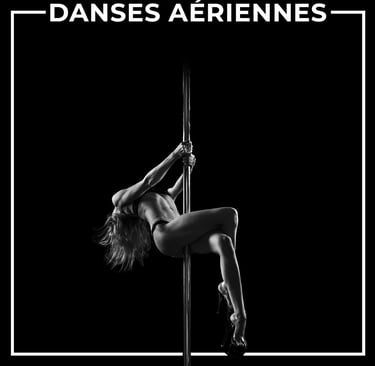Photographie pole danse clair obscur Maude Tourret Photography