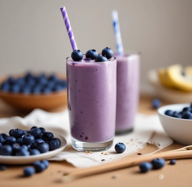 Refreshing Blueberry Vanilla Oat Smoothie Recipe