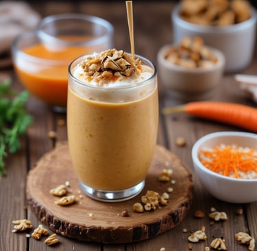 Delicious Carrot Cake Smoothie: A Blend of Health and Flavour