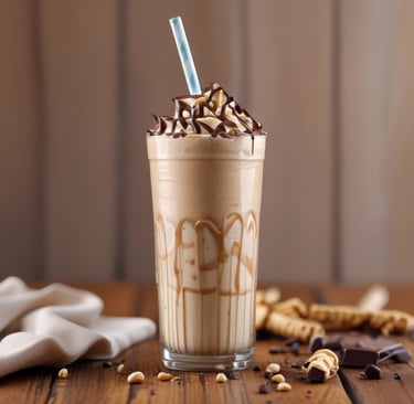 Indulge in a Peanut Butter Chocolate Milkshake Bliss