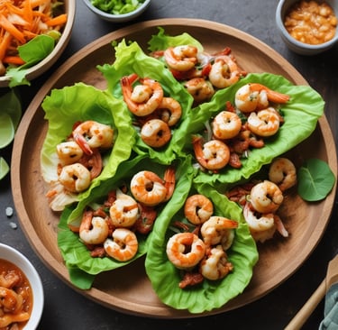 a wooden cutting board topped with a vegetable roll