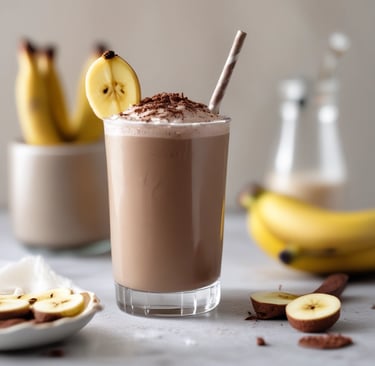 A glass of ice cream with cookies on top