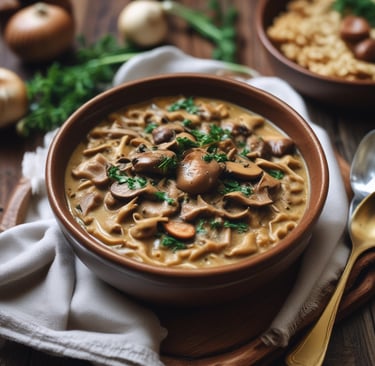 Deliciously Creamy Mushroom Stroganoff: A Vegan Delight