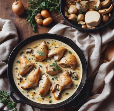 Savor the Comfort: Easy Chicken & Mushroom Skillet Recipe