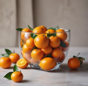 a pile of oranges