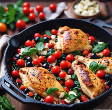 Delicious Mediterranean Chicken Skillet: A Heart-Healthy Recipe