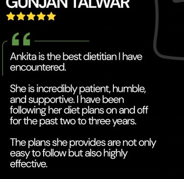 Client Review - PCOS & PCOD Diet Consultation | Best Dietician in Delhi NCR – Ankita Sehgal