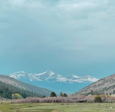 camping with mountain views