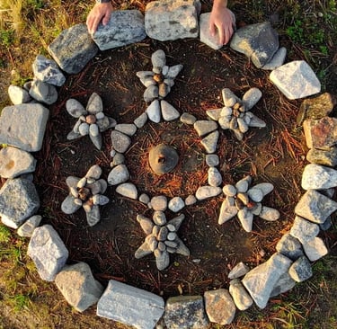 Umetnost v gozdnem vrtcu