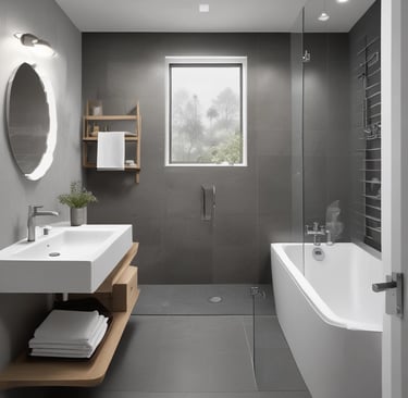 Freshly restored house facade showcasing clean lines and a new coat of paint.