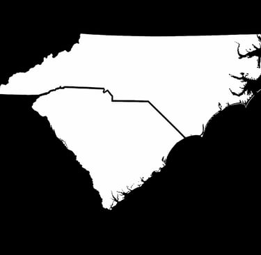 North Carolina and South Carolina - showing the areas we serve