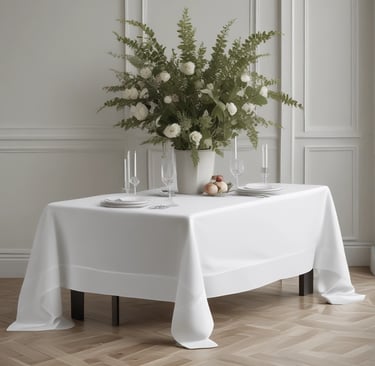 A collection of crystal-clear glasses and elegant vases catching the light, arranged on a minimalist wooden table.