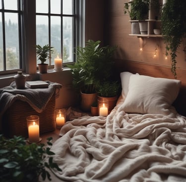 a woman sitting on a yoga mat in the middle of a desert