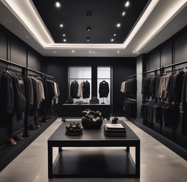 A vibrant display of colorful clothing and accessories neatly arranged in a cozy home setting.