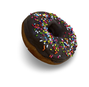 Donas fritas con chocolate casero receta casera con chispas de colores