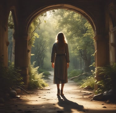 A serene therapy room with soft natural light and calming decor, reflecting a welcoming space for systemic constellations.