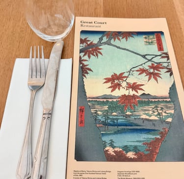 Afternoon Tea at the Great Court restaurant inside the British Museum, London, 2025