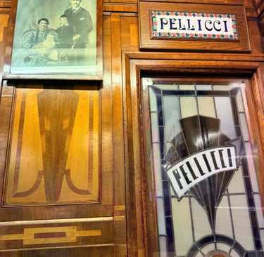 E. Pellicci's interior decor, London, 2025