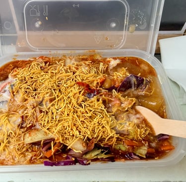 Chai Walla Cambridge, Samosa Chaat, Cambridge, UK