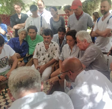 Final Campeonato Internacional Quaternity en Arcos Los finalistas jugando tablero de Quaternity 2023