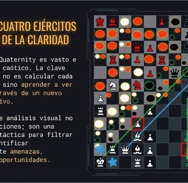 Descripción de Quaternity como el caos de los cuatro ejércitos