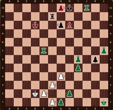 Solución ejercicio Quaternity. Jaque mate con clavada