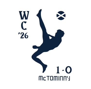 Scott McTominay scoring a world record breaking bicycle kick for Scotland's first goal 