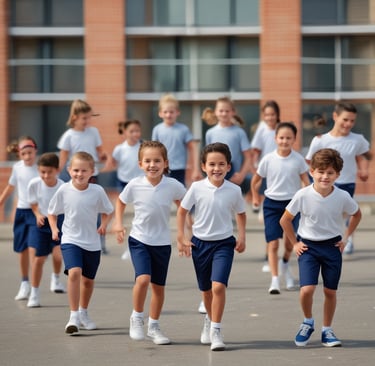 Photo of an award plaque displayed proudly in the sekolah contoh hallway.