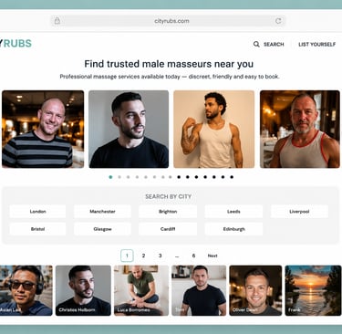 cityrubs gay massage directory. 