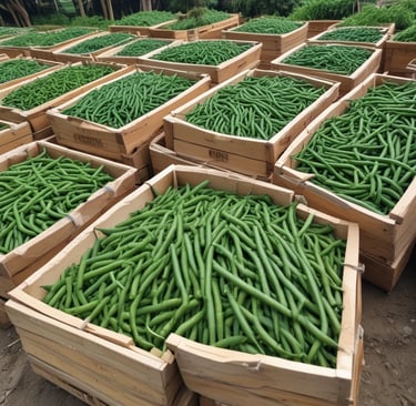 Rows of crisp cucumbers neatly arranged in a clean packing facility with natural light