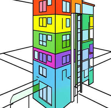 immeuble PCM à 6 étage avec ascenseur
