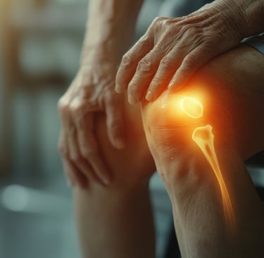 a person with a kneel injury in a kneel