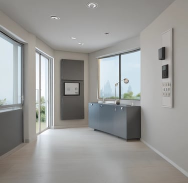 Bright living room with modern inventory