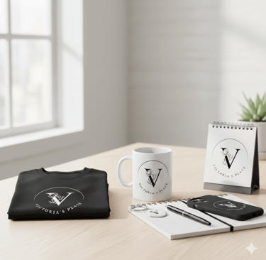 a desk with a notebook, notebook, notebook, and notebook