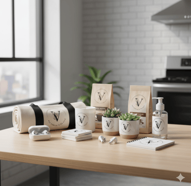 a table with a bunch of items on it