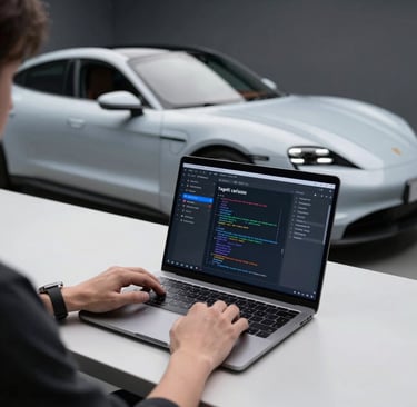 A computer screen displaying VBA programming code in Excel with green-themed interface