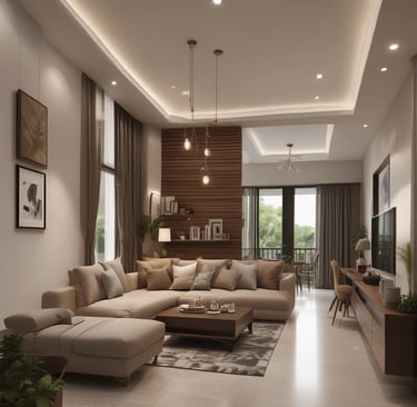 Master bedroom featuring large windows and cozy ambiance.