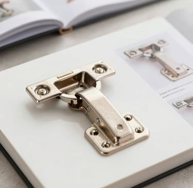 Assortment of stylish drawer handles arranged on a wooden table