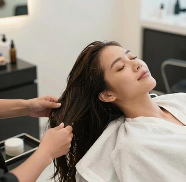 A set of perfectly manicured nails with a glossy, deep red polish.