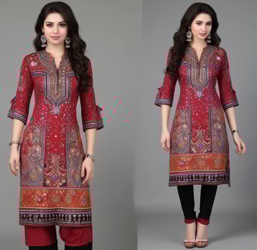 A lively street-style photo of a model wearing alaikha’s signature jacket under city lights.