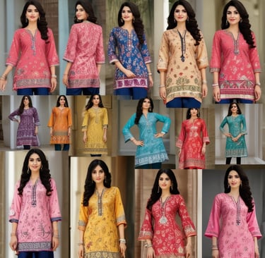 A creative flat lay featuring accessories paired with seasonal garments in bright tones.