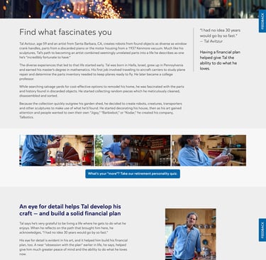 Article about artist Tal Avitzur on the Athene Financial Services website.