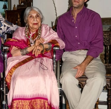 Tal Avitzur with Beatrice Wood.
