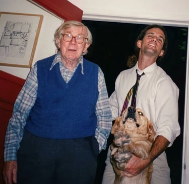 Tal Avitzur with George Rickey.