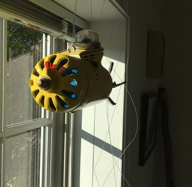 Talbotics submarine sculpture in Massachusetts office.