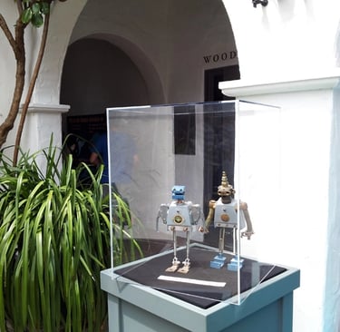 Talbotics sculptures at the Santa Barbara Museum of Natural History TinkerFest.